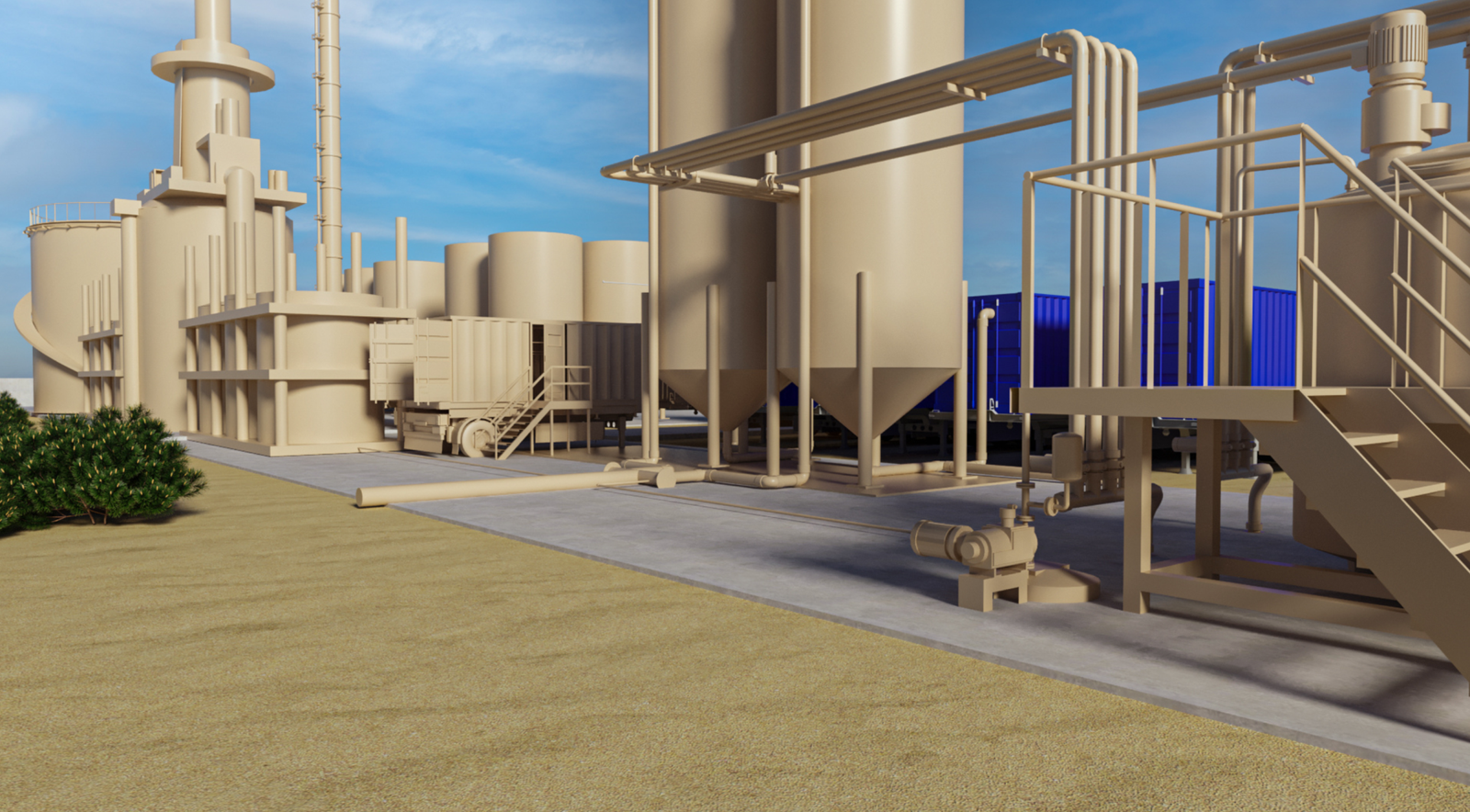 Cavalry Water Recycling facility representing the approved project
